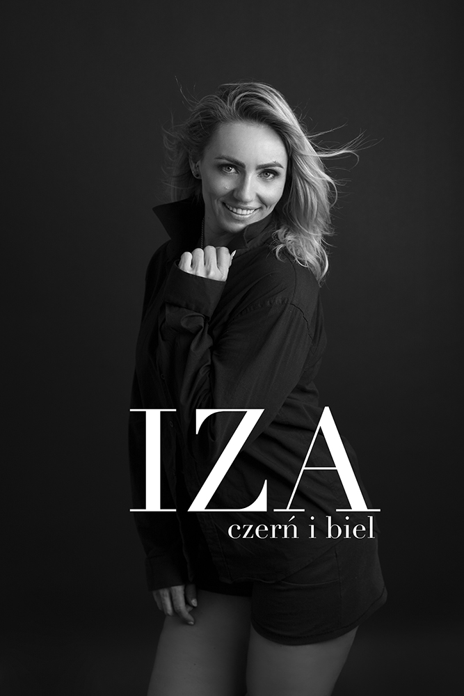 Sesja zdjęciowa Izy - czerń i biel